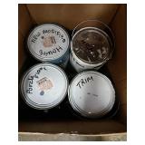 4 gallons assorted paint. Gray new.