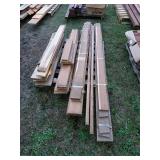 Pallet of mahogany and maple. Various lengths.