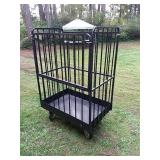 Heavy duty rolling material cart.