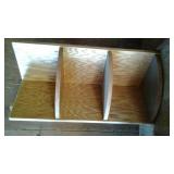 Three tier corner shelf