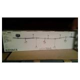 Halogen track light,  brush nickel finish with 5