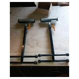 2 saw wood stock supports