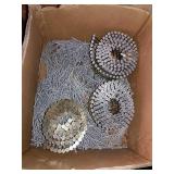 Box of nails, galvanized and 3 coils.