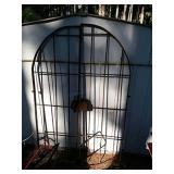 Antique steel gate.