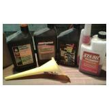 Fuel stabilizer,  Coleman generator oil, motor