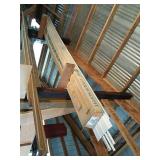 Box of t4 vented white soffit with mounting rail.