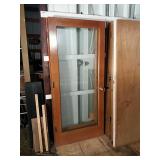 Wood and glass door 36 x80.