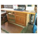 Base cabinet with door top.