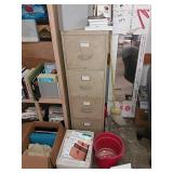 File cabinet, metal, 4 drawer.