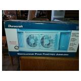 Duracraft adjustable window fan, in box