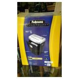 Fellows powershred paper shredder, in box