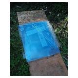 Stack of plexiglass.