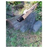 Chicken wire and new poultry netting.