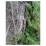 Stack of fence posts.