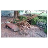 Case 2 Point Bottom Plow. Yard Art