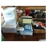 Miscellaneous office supplies- hanging folders,