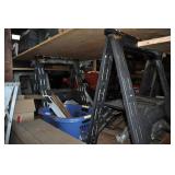 2 Plastic Saw Horses, Black Ones, 37x30.