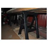 2 Saw Horses, New Black Plastic, 32x23.