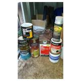 Assorted Cans, Anchorseal, Poly Urethane.
