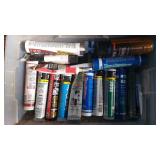 Assorted Caulk, Xtra Bond, Vinyl, Shingles, Flashg