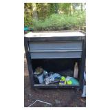 Rolling Tool Cart With Wheels And Misc.
