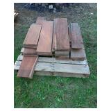 23 Eucalyptus Planks, 1"x8", Various Lengths.