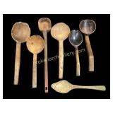 Treen  Ware Dippers, Spoons