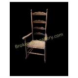 Early Walnut Ladder Back Rocker