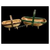 Two Miniature Garden Trugs