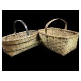 Two Appalachian Market Baskets
