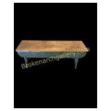 Primitive Bucket Bench in Original Paint