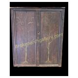 Paint Decorated Plantation Desk Top