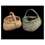 Two Primitive Woven Baskets