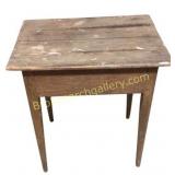 2 Board Top Heart & Yellow Pine Work Table