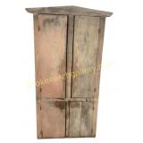 Primitive Corner Cabinet In original Paint