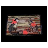 American Folk Art Hooked Rug