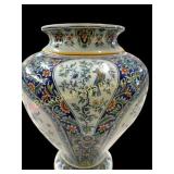French Faience Floor Vase Desvres Fourmaintraux