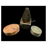Pantry Box, Folk Art Comb Keep, Paper Mache Box