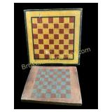 Two Folky Primitive Checker Boards