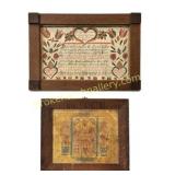 1813 Ink and Watercolor Fraktur