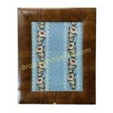 19th Century Framed Wall Paper Remnant