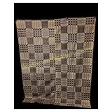 Two Color Overshot Coverlet