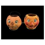 Two German Paper Mache Lanterns