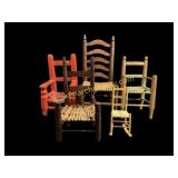 Five Miniature Chairs