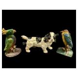Three Cast Iron Door Stops