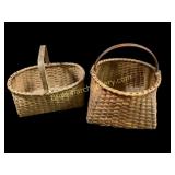 Two Split Oak Appalachian Baskets