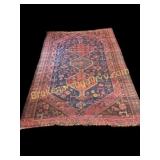 Antique Hand Knotted Turkish Hunt Rug