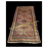Antique Hand Knotted Runner