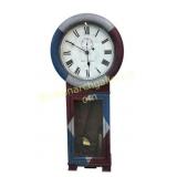 Paint Decorated Seth Thomas Regulator Wall Clock