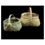 Two Well Made Country Baskets